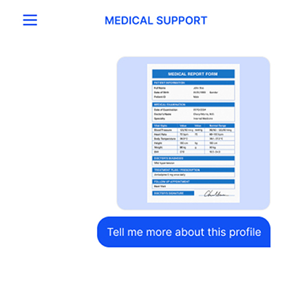 1 Upload your medical report